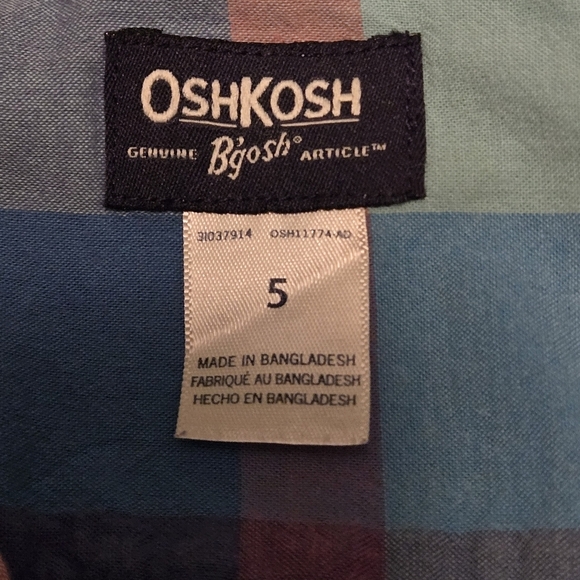 Lot of 2 Boys shirts size 5 and 5/6 *Place* and OshKosh - Picture 4 of 12